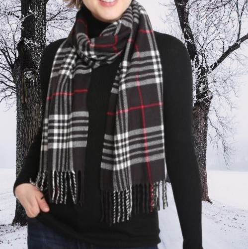 SC_ Plaid Scarf
