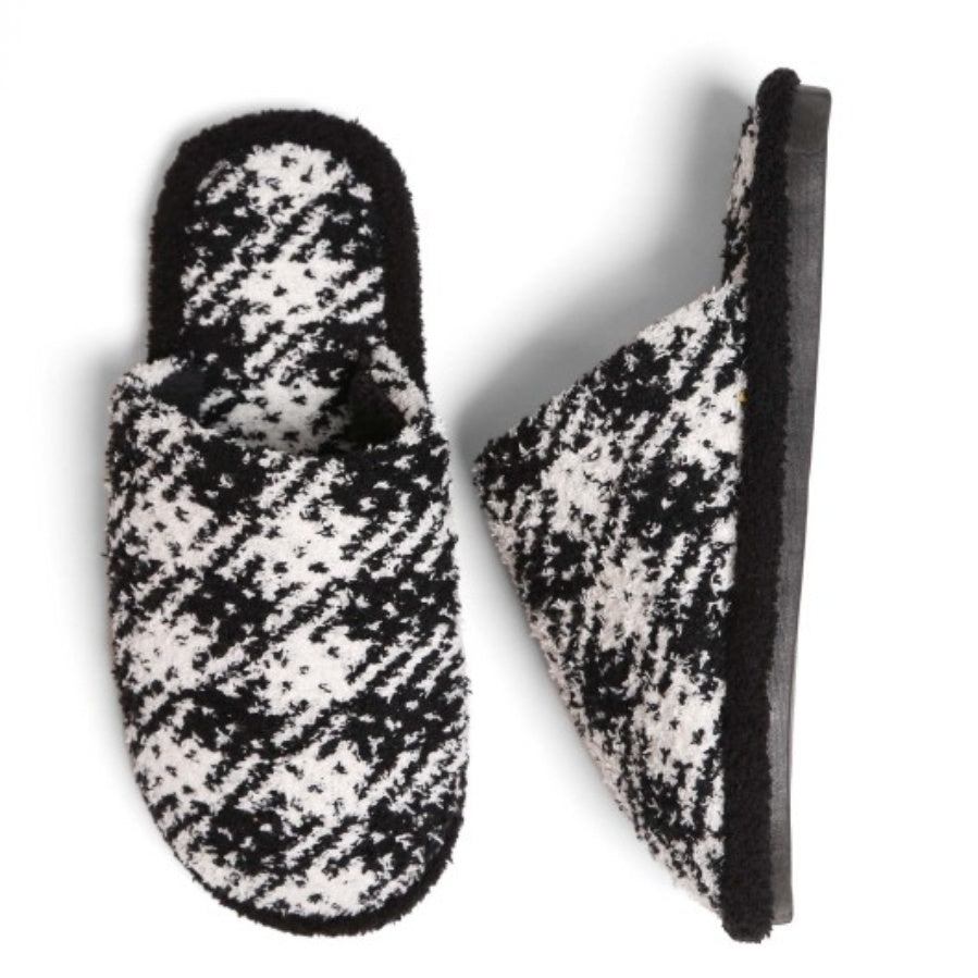 S_Houndstooth Print Slippers