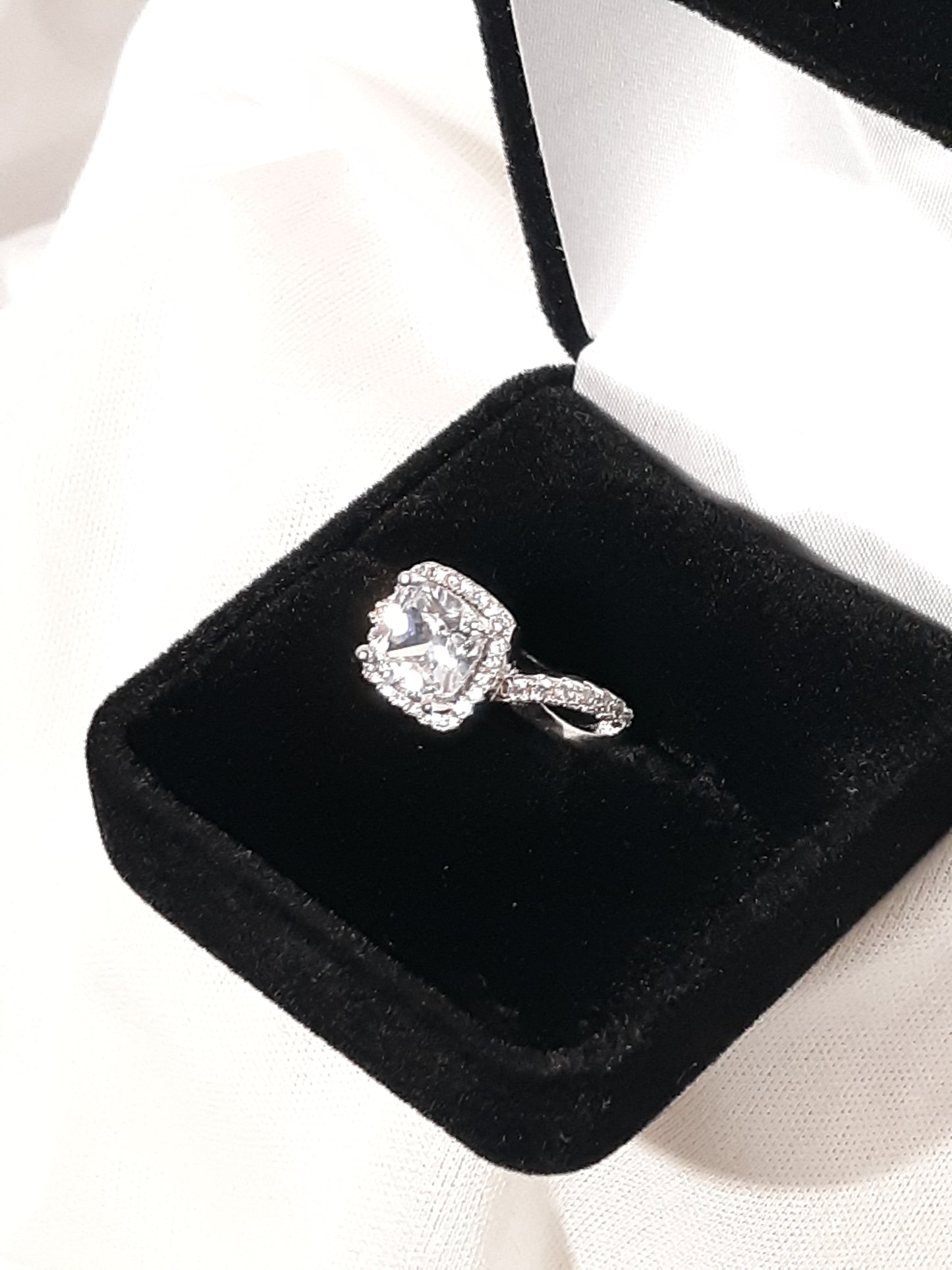 R_Cushion Cut Diamond Inspired Ring