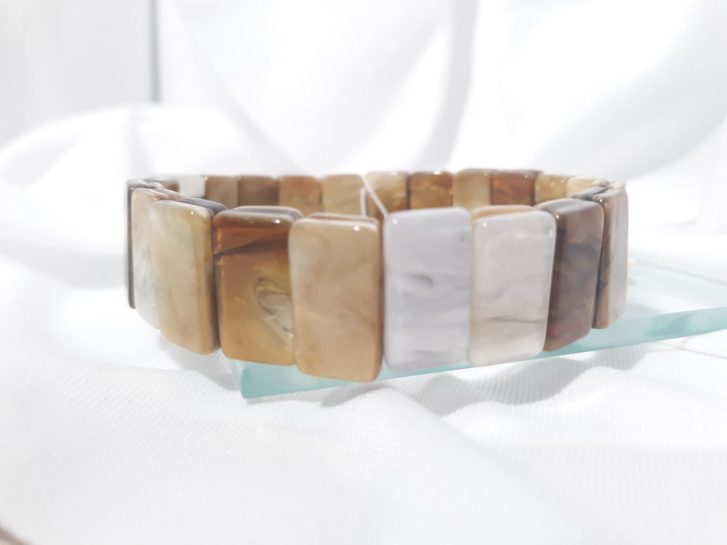 B_Boho Earth-tone Stretch Bracelet