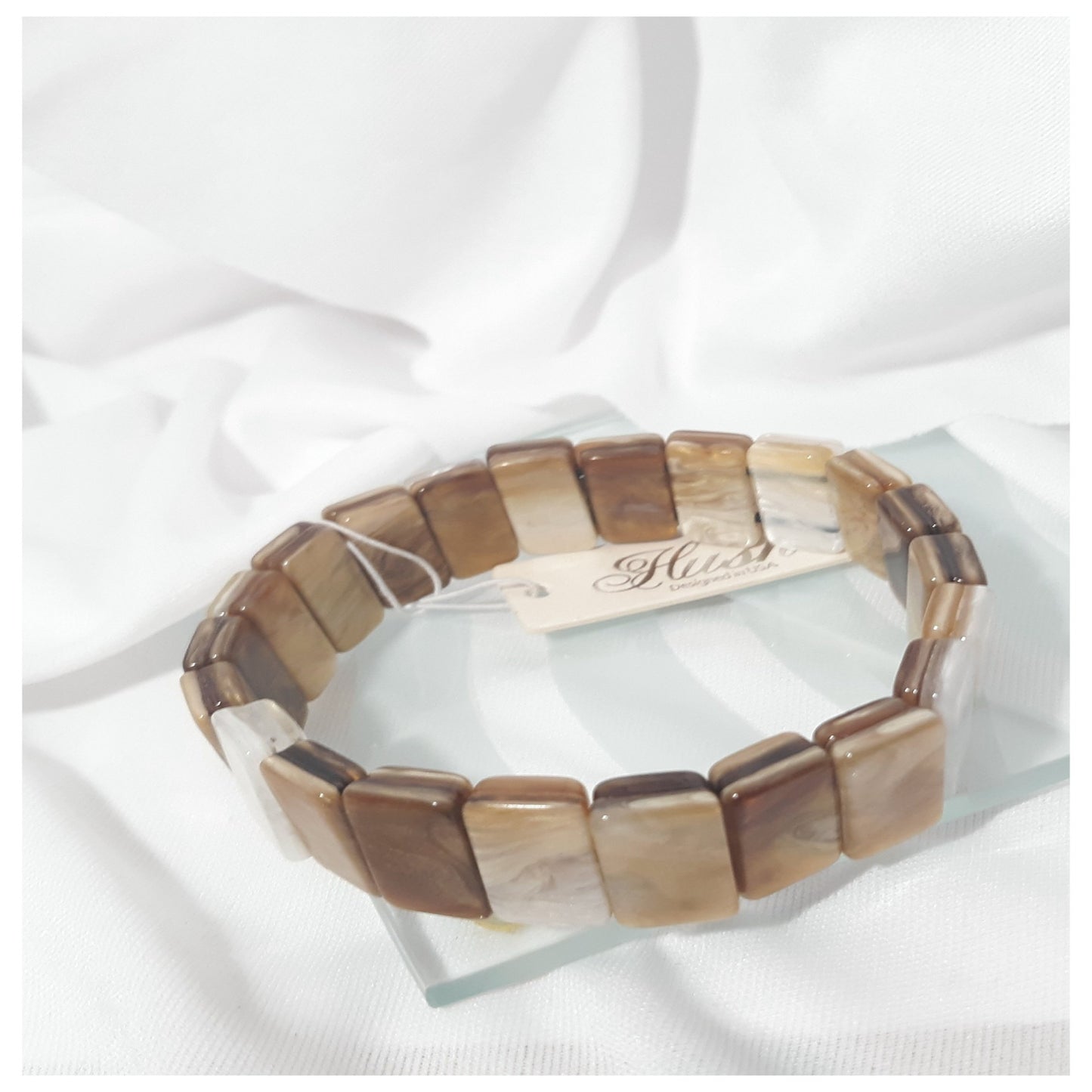 B_Boho Earth-tone Stretch Bracelet