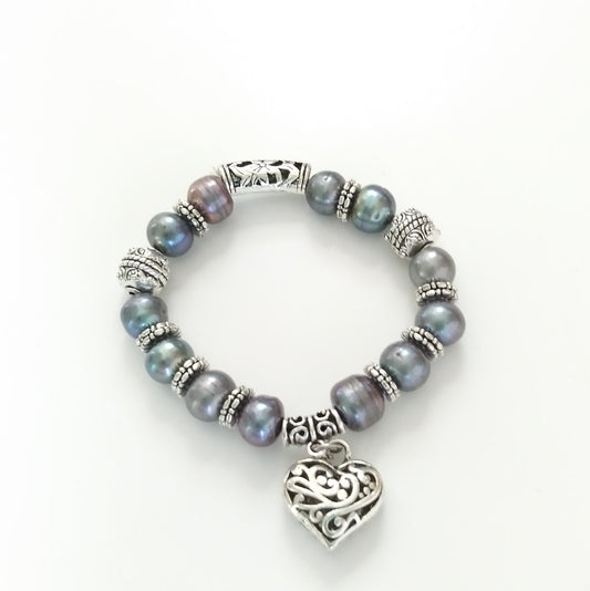 B_Iridescent Pearl Bracelet