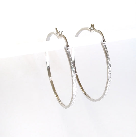 E_Sassy Sterling Silver Hoops