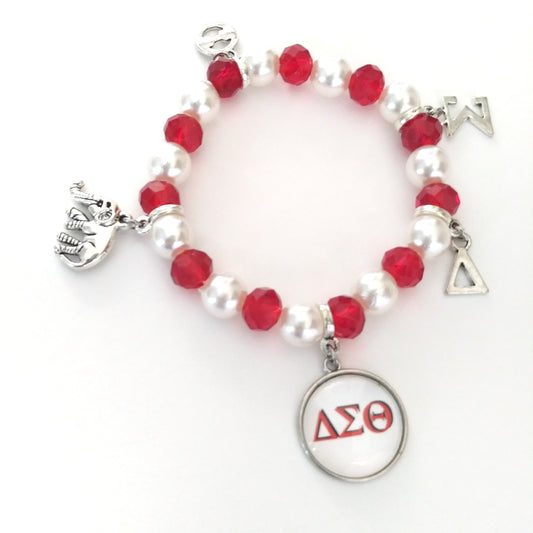 B_Delta Sigma Theta Charm Bracelet