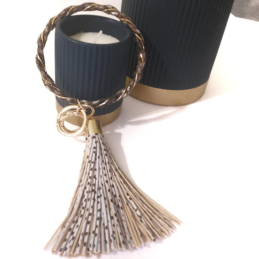 K_Bangle Keyring with Tassel