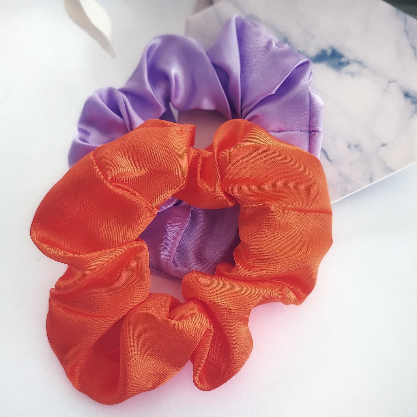 H_LED  Glow Satin Hair Scrunchies